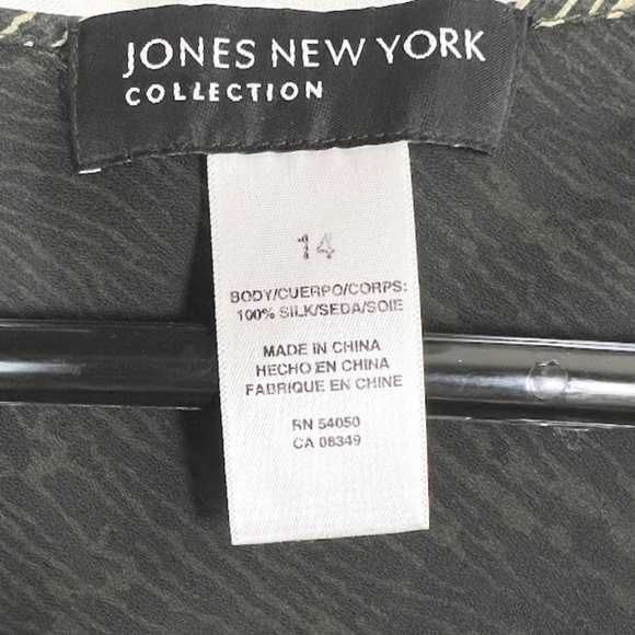 Jones New York Collection Layered Silk Blouse 2X Host Pick💕 - Picture 7 of 9